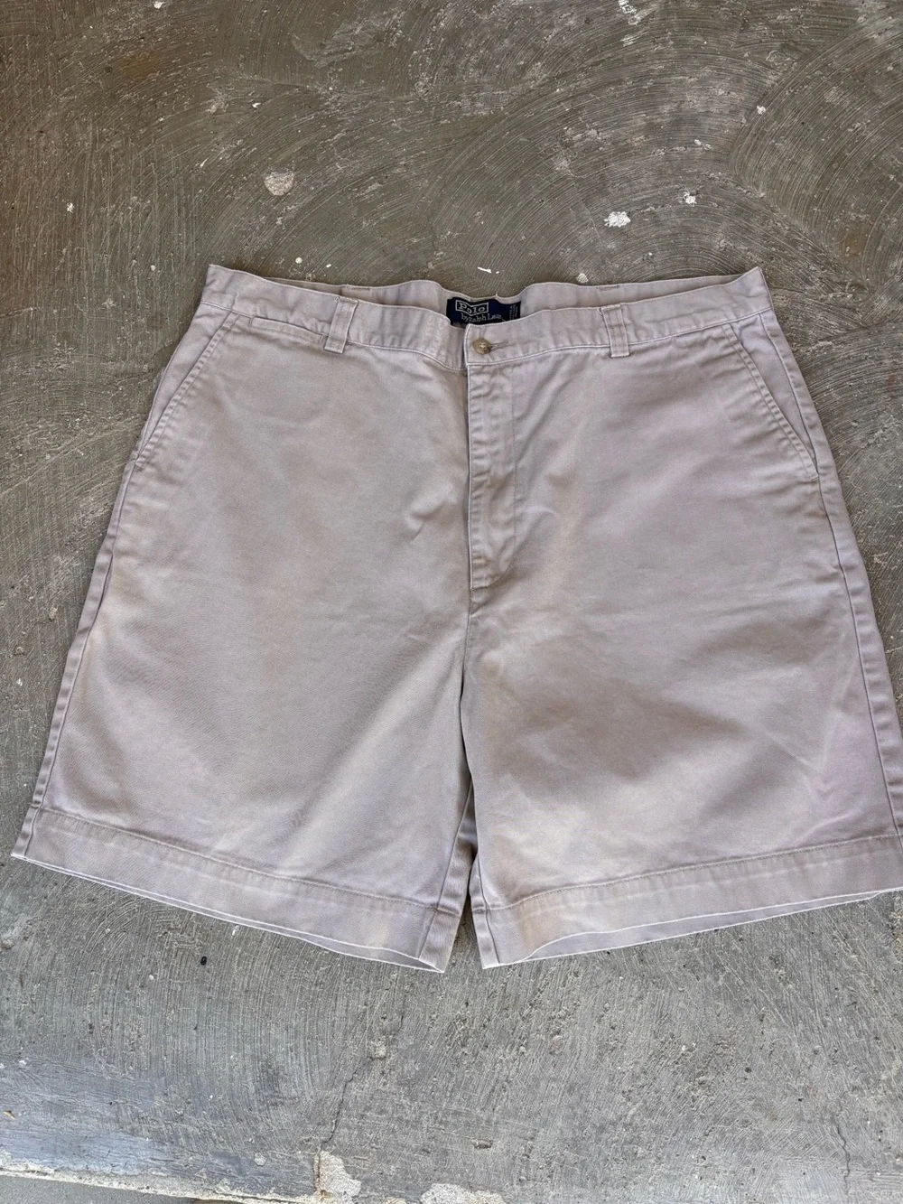 Vintage 90s RL Ralph Lauren POLO Chino Shorts Twill Men’s Size 40 Made In Mexico